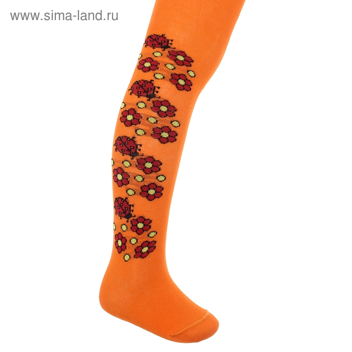 Колготки для девочки КДД1-2705, цвет оранжевый, рост 92-98 см - Фото 1