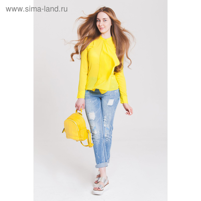 Блузка женская 40200260049 цвет жёлтый, р-р 44 (S), рост 170 см - Фото 1