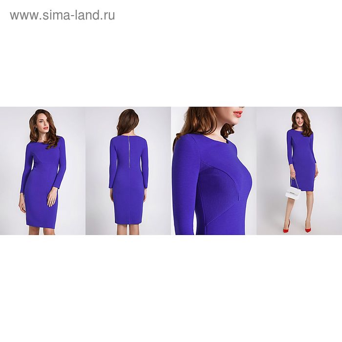 Платье женское, размер 50 (XL), рост 170 см, цвет синий (арт. 40200200072 С+) - Фото 1