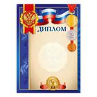 Диплом А4 спортивный, синий, 157 гр/кв.м (комплект 40 шт) - фото 25260676