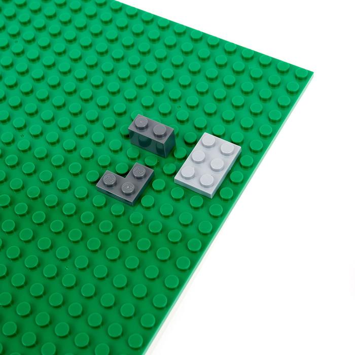 Пластина-перекрытие для конструктора, 16 х 24 см, цвет зелёный - фото 1905360719