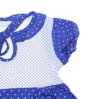 Платье для девочки, рост 80 см (50), цвет белый/синий/горох ДПК461001н - Фото 2