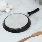 Сковорода блинная PROMO, d=22 см, антипригарное покрытие, алюминий, чёрная - Фото 3