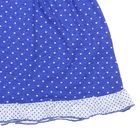 Платье для девочки, рост 92 см (54), цвет белый/синий/горох - Фото 3