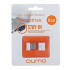 Флешка Qumo Nanodrive, 8 Гб, USB2.0, чт до 25 Мб/с, зап до 15 Мб/с, белая - Фото 4