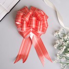 Бант-шар №4.5 "Тонкие полосы", цвет красный - Фото 1