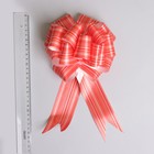 Бант-шар №4.5 "Тонкие полосы", цвет красный - Фото 2