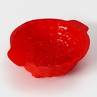 Форма для выпечки Доляна «Корзина», силикон, 26×22,5×9 см, цвет красный - фото 4554620