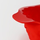 Форма для выпечки Доляна «Корзина», силикон, 26×22,5×9 см, цвет красный - фото 4554623