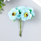 Декор для творчества «Бегония», (1 набор=1 букету), в букете 6 цветов, d=3.7 см, 10×3.5 см, МИКС - Фото 2