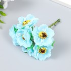 Декор для творчества «Бегония», (1 набор=1 букету), в букете 6 цветов, d=3.7 см, 10×3.5 см, МИКС - Фото 3