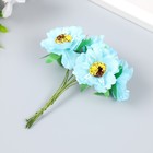 Декор для творчества «Бегония», (1 набор=1 букету), в букете 6 цветов, d=3.7 см, 10×3.5 см, МИКС - Фото 4