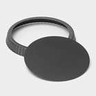 Форма для выпечки Доляна «Жаклин. Рифлёный круг», 22×2,5 см, съёмное дно, антипригарное покрытие, цвет чёрный - фото 4554647