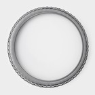 Форма для выпечки Доляна «Жаклин. Рифлёный круг», 22×2,5 см, съёмное дно, антипригарное покрытие, цвет чёрный - фото 4554648
