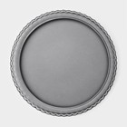 Форма для выпечки Доляна «Жаклин. Рифлёный круг», 22×2,5 см, съёмное дно, антипригарное покрытие, цвет чёрный - фото 4554649