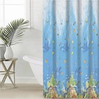 Штора для ванной комнаты Доляна «Рыбки», 180×180 см, PEVA - Фото 1