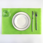 Салфетка сервировочная на стол «Астра», 41×28 см, цвет зеленый - Фото 1