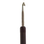 Крючок для вязания металлический, 148-7, с пластиковой ручкой, d=5мм, 15см - Фото 2