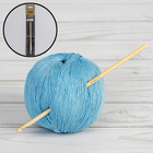 Крючок для вязания, бамбуковый, d = 3,75 мм, 15 см - Фото 1
