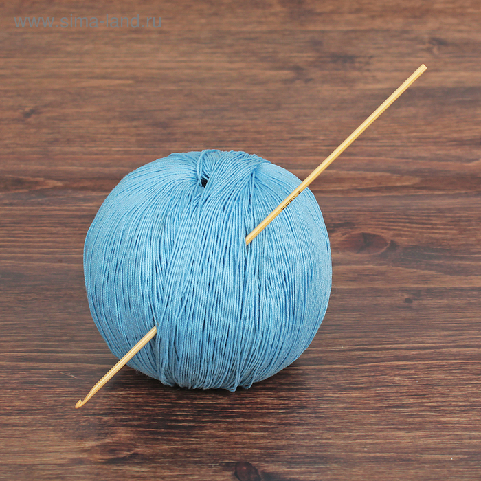 Крючок для вязания бамбуковый, 545-7, d=2мм, 15см - Фото 1