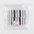 Нить металлизированная, 91±1 м, серебристая - Фото 3