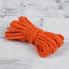 Шнур для плетения макраме, 5±1м, d=5мм, цвет № 30 оранжевый - Фото 1