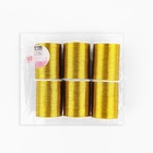 Нить металлизированная, 91 ± 1 м, цвет золотистый, цена за 1 штуку - Фото 4