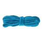 Шнур для плетения макраме, 5±1м, d=5мм, цвет № 14 тёмно-голубой - Фото 1