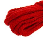 Шнур для плетения макраме, 5±1м, d=5мм, цвет № 1 красный - Фото 2