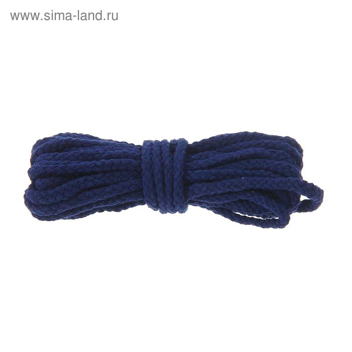 Шнур для плетения макраме, 5±1м, d=5мм, цвет № 21 тёмно-синий