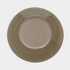 Тарелка мелкая стеклянная «Уоркшоп Броунз», d=22 см, цвет коричневый - Фото 4