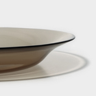 Тарелка мелкая стеклянная «Уоркшоп Броунз», d=22 см, цвет коричневый - Фото 5