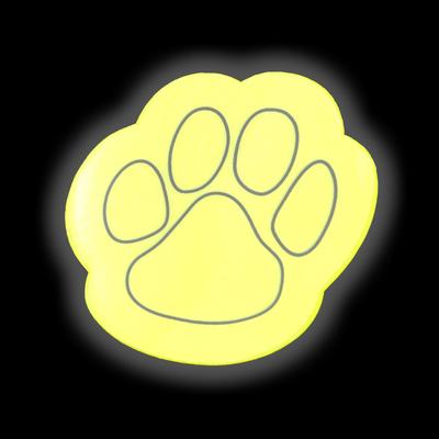 Светоотражающие наклейки «Лапка», 4.8×4.5 см, 4 шт. на листе, МИКС