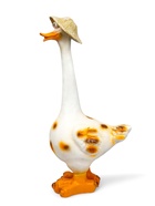 Садовая фигура из полистоуна «Гусь в шляпе малый», 50×27×20 см - Фото 6