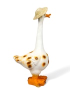 Садовая фигура из полистоуна «Гусь в шляпе малый», 50×27×20 см - Фото 8