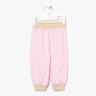 Пижама для девочки "Зайка", рост 80 см (48), цвет розовый 3289 - Фото 5