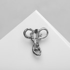 Брошь «Цветочный вальс» мини, форма МИКС, цвет белый в серебре - фото 8932994