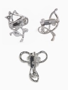 Брошь «Цветочный вальс» мини, форма МИКС, белая в серебре - Фото 3