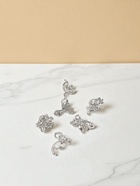 Брошь «Цветочный вальс» мини, форма МИКС, белая в серебре - Фото 6