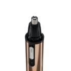 Триммер для волос Luazon LTRI-02, для носа/ушей, АКБ, золотистый - Фото 3