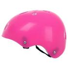 Шлем защитный детский ONLYTOP OT-S507, обхват 55 см, цвет розовый - фото 9545627