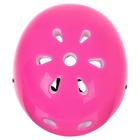 Шлем защитный детский ONLYTOP OT-S507, обхват 55 см, цвет розовый - Фото 6