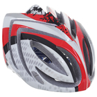 Шлем велосипедиста взрослый ОТ-T23, бело-красно-черный, диаметр 54 см - Фото 1