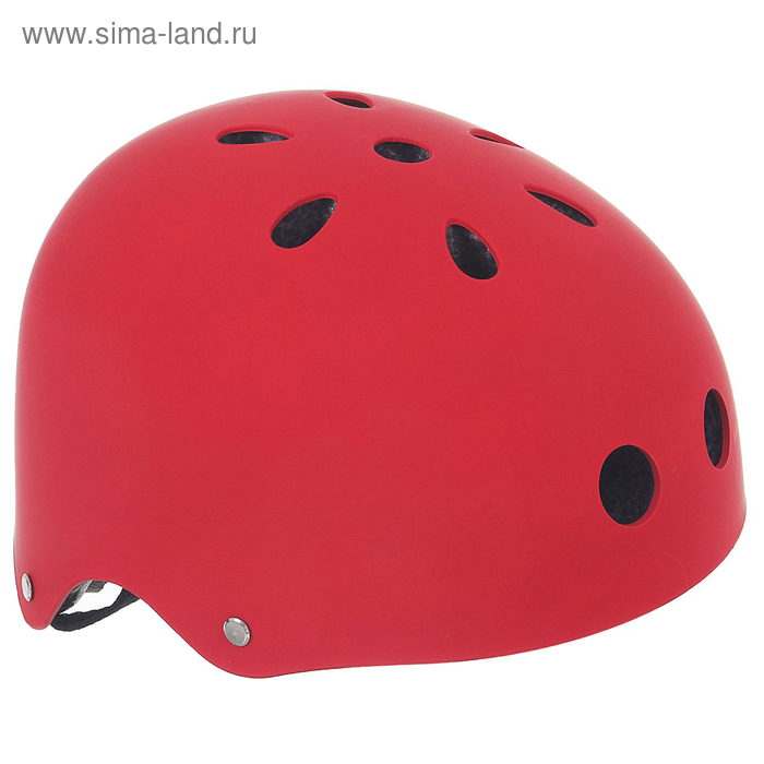 Шлем велосипедиста взрослый ОТ-GK1, матовый, красный d=56 см - Фото 1