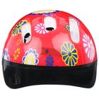 Шлем защитный детский ONLYTOP OT-SH6, обхват 52-54 см, цвет красный - фото 8273443