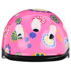 Шлем защитный детский ONLYTOP OT-SH6, обхват 52-54 см, цвет розовый - фото 9405824