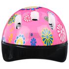 Шлем защитный детский ONLYTOP OT-SH6, обхват 52-54 см, цвет розовый - фото 9405825