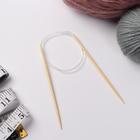 Спицы для вязания, круговые, с пластиковой леской, d = 3,5 мм, 14/80 см - Фото 2