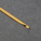 Крючок для вязания, бамбуковый, d = 4,5 мм, 15 см - Фото 3
