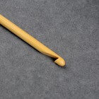 Крючок для вязания, бамбуковый, d = 5 мм, 15 см - Фото 3